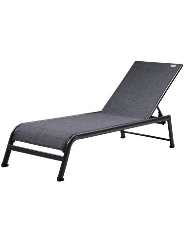VENEDIG - Zahradní hliníkové zahradní lehátko, šedé | DOPPLER