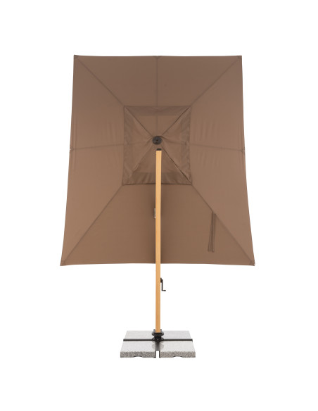 Zahradní slunečník Alu Wood 4x3m s boční tyčí | DOPPLER CZ