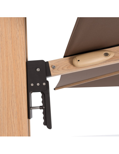 Zahradní slunečník Alu Wood 4x3m s boční tyčí | DOPPLER CZ