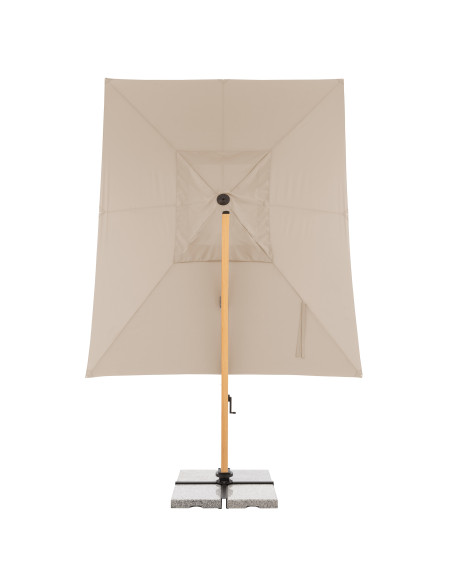 Zahradní slunečník Alu Wood 4x3m s boční tyčí | DOPPLER CZ