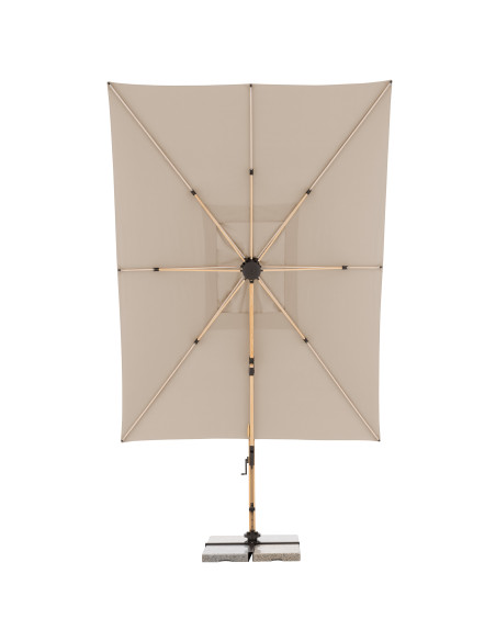 Zahradní slunečník Alu Wood 4x3m s boční tyčí | DOPPLER CZ