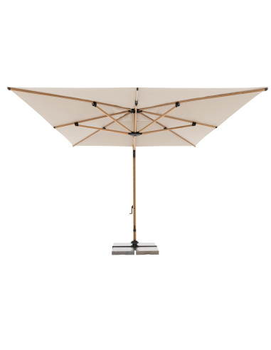 Zahradní slunečník Alu Wood 4x3m s boční tyčí | DOPPLER CZ