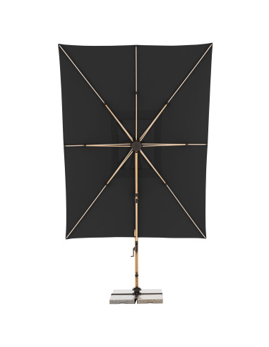 Zahradní slunečník Alu Wood 4x3m s boční tyčí | DOPPLER CZ