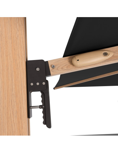 Zahradní slunečník Alu Wood 4x3m s boční tyčí | DOPPLER CZ