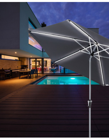Active 3 m Zahradní slunečník s LED osvětlením | DOPPLER