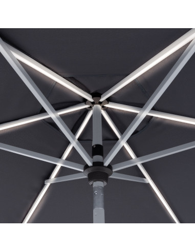 Active 3 m Zahradní slunečník s LED osvětlením | DOPPLER
