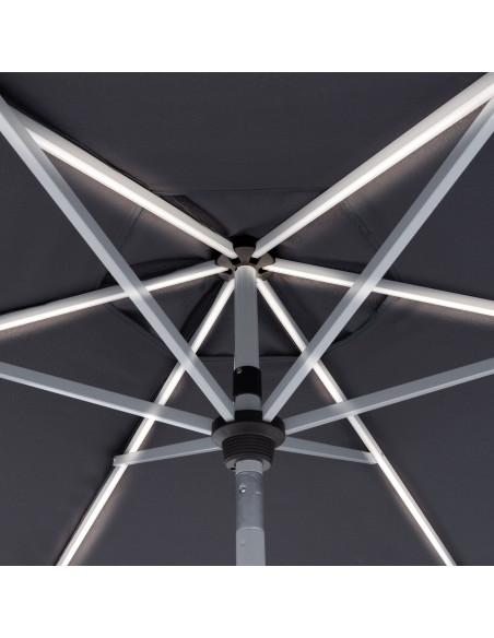 Active 3 m Zahradní slunečník s LED osvětlením | DOPPLER