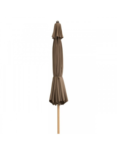 Alu Wood 3,5 m Zahradní slunečník středový | DOPPLER CZ