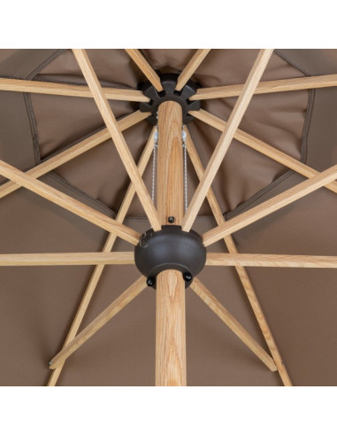 Alu Wood 3,5 m Zahradní slunečník středový | DOPPLER CZ