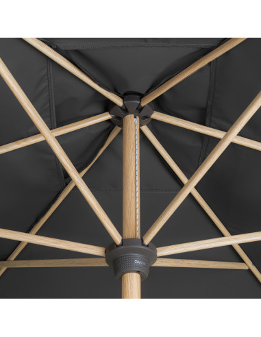 Alu Wood 3x2 m Zahradní slunečník středový | DOPPLER CZ