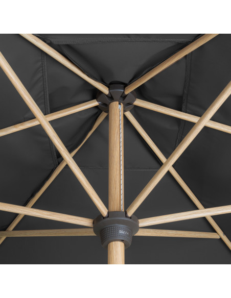 Alu Wood 3x2 m Zahradní slunečník středový | DOPPLER CZ