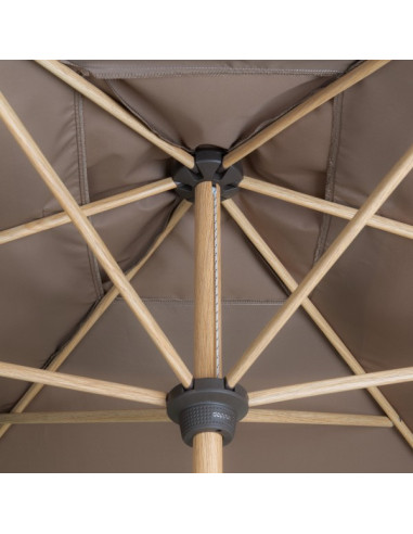 Alu Wood 3x2 m Zahradní slunečník středový | DOPPLER CZ