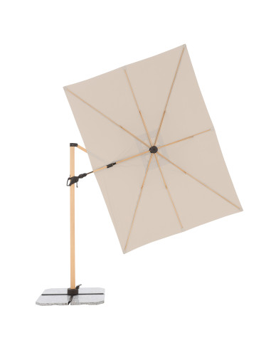 Zahradní slunečník Alu Wood 220 x 300 s boční tyčí | DOPPLER