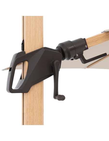 Zahradní slunečník Alu Wood 220 x 300 s boční tyčí | DOPPLER