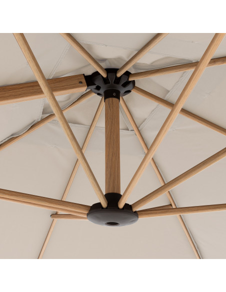 Zahradní slunečník Alu Wood 220 x 300 s boční tyčí | DOPPLER