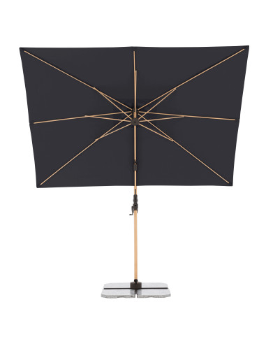 Zahradní slunečník Alu Wood 220 x 300 s boční tyčí | DOPPLER