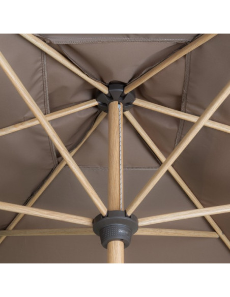 Alu Wood 210x140 cm Zahradní slunečník středový | DOPPLER CZ