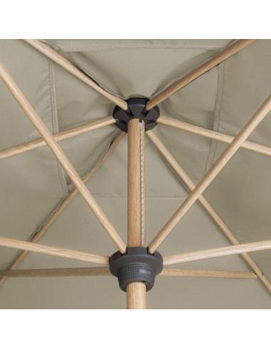 Alu Wood 210x140 cm Zahradní slunečník středový | DOPPLER CZ