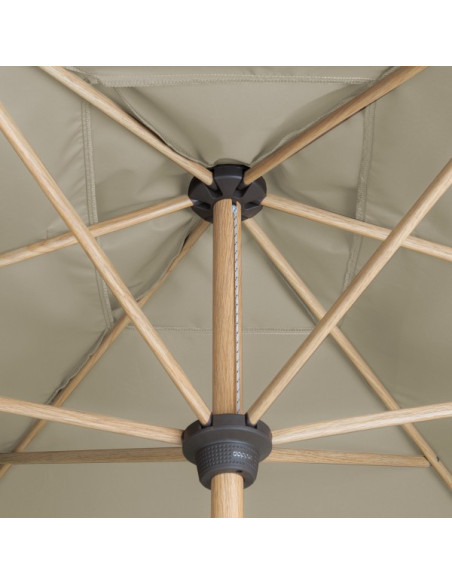 Alu Wood 210x140 cm Zahradní slunečník středový | DOPPLER CZ