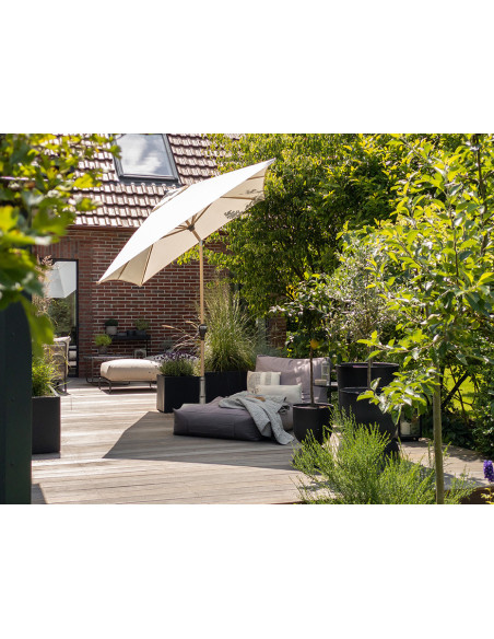 Alu Wood 210x140 cm Zahradní slunečník středový | DOPPLER CZ