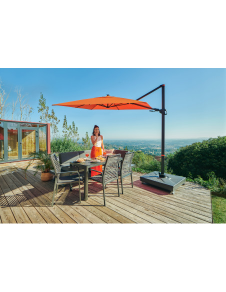 myZone 220 x 300 cm LED slunečník s boční tyčí | DOPPLER CZ