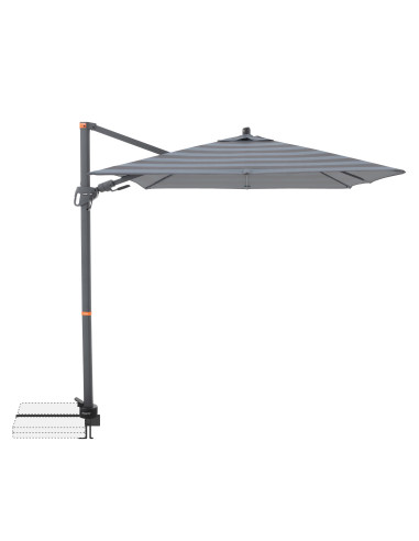 myZone 210 x 210 cm slunečník s boční tyčí | DOPPLER CZ