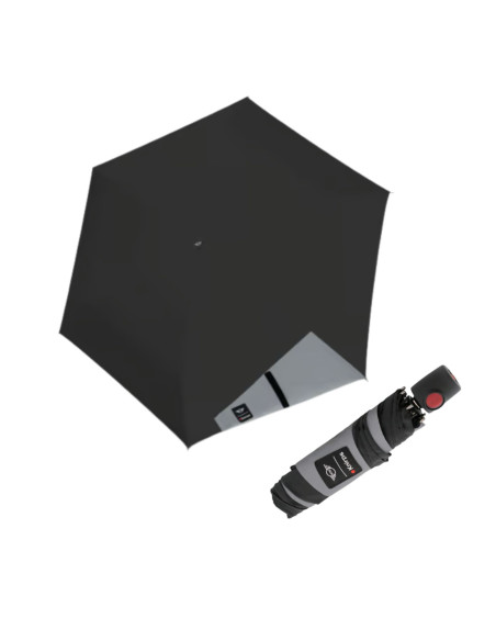 Knirps MINI Duomatic Reflective Black  Plně automatický deštník | DOPPLER