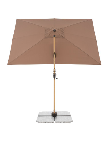 Zahradní slunečník Alu Wood 220 x 300 s boční tyčí | DOPPLER