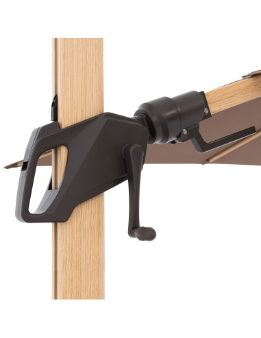 Zahradní slunečník Alu Wood 220 x 300 s boční tyčí | DOPPLER