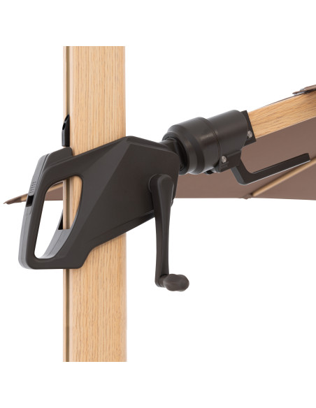 Zahradní slunečník Alu Wood 220 x 300 s boční tyčí | DOPPLER