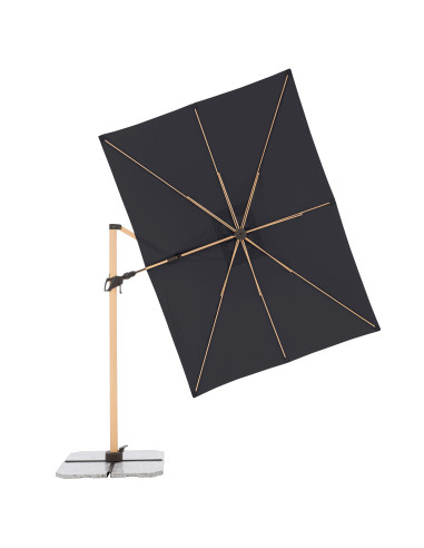 Zahradní slunečník Alu Wood 220 x 300 s boční tyčí | DOPPLER