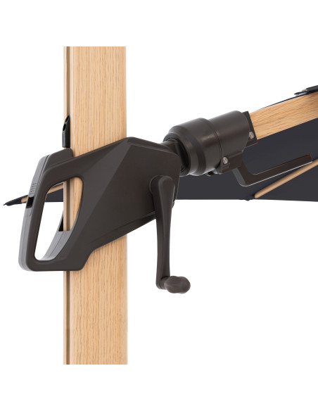 Zahradní slunečník Alu Wood 220 x 300 s boční tyčí | DOPPLER