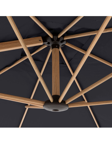 Zahradní slunečník Alu Wood 220 x 300 s boční tyčí | DOPPLER