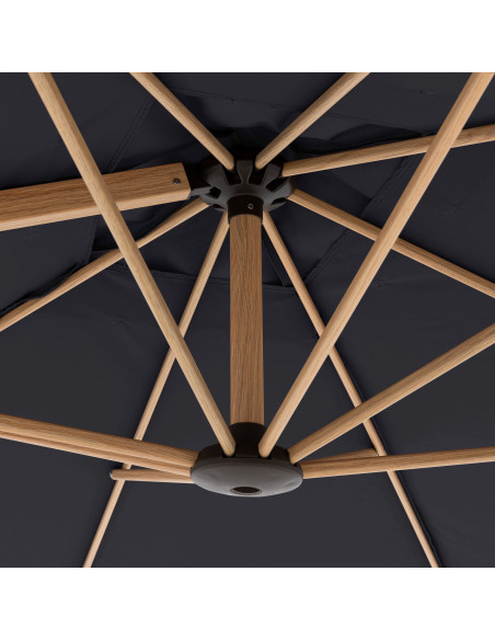 Zahradní slunečník Alu Wood 220 x 300 s boční tyčí | DOPPLER