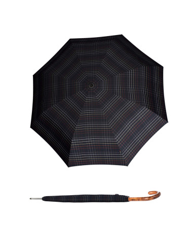Knirps T772 Long automatic Check Black| vystřelovací deštník | Doppler