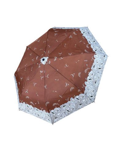 Hit Mini Flowers Brown| Dámský skládací deštník | Doppler CZ