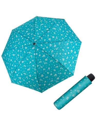 Hit Mini Aqua Blue| Dámský skládací deštník | Doppler CZ