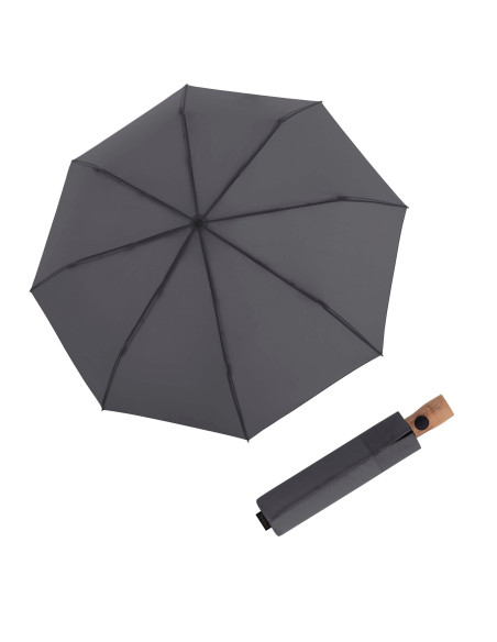 TIMBER DUOMATIC DARK GREY - skládací deštník | DOPPLER