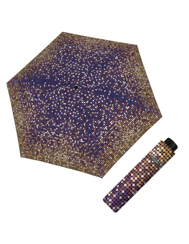 Fiber Havanna Twinkle blue | Dámský skládací deštník | Doppler CZ