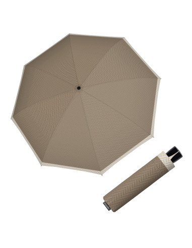 Mini Fiber Chevron sand l Dámský deštník | Doppler CZ