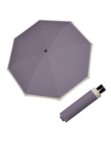 Mini Fiber Chevron lilac l Dámský deštník | Doppler CZ