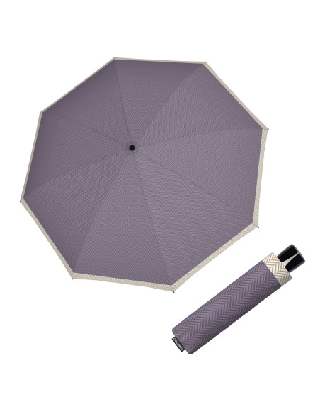 Mini Fiber Chevron lilac l Dámský deštník | Doppler CZ