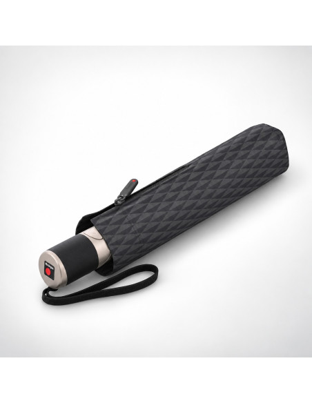 Knirps Chrome Matt Duomatic Prism black - elegantní plně automatický deštník | Doppler CZ