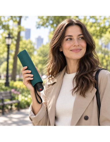 Knirps A 200 Medium Duomatic teal - elegantní plně automatický deštník | Doppler CZ