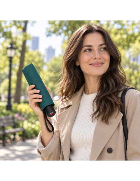 Knirps A 200 Medium Duomatic teal - elegantní plně automatický deštník | Doppler CZ