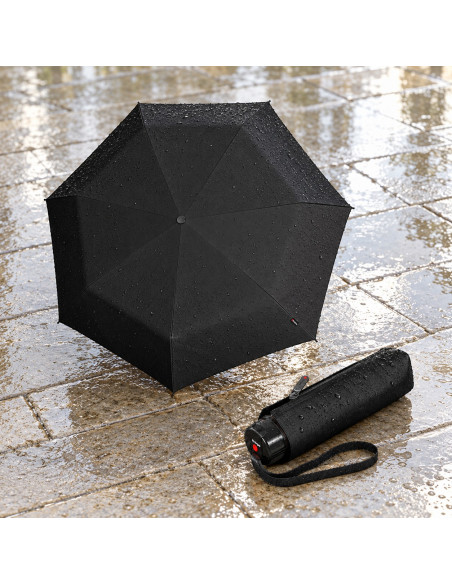 KNIRPS T.020 Black | Ultralehký skládací deštník | Doppler
