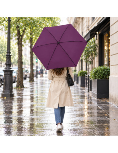 Fiber Mini Compact uni Purple Rain - Dámský deštník | Doppler CZ