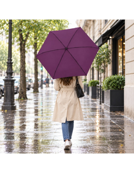 Fiber Mini Compact uni Purple Rain - Dámský deštník | Doppler CZ