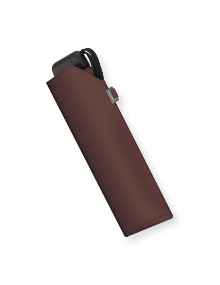 Carbonsteel Mini Slim Dark Chocolate  | Dámský deštník | Doppler CZ