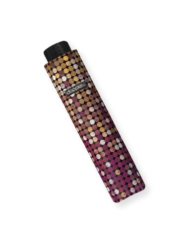 Fiber Havanna Twinkle berry | Dámský skládací deštník | Doppler CZ